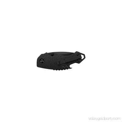 Kershaw Shuffle (8700BLK), Multifunction Pocket Knife with 2.4” Stainless Steel Blade and Black-Oxide Coating and Black K-Texture Grip Handle, Features Flathead Screwdriver and Bottle Opener, 2.8 oz. 553633835